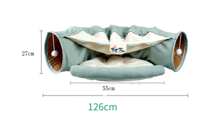 Cat tunnel bed