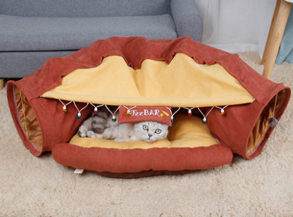 Cat tunnel bed