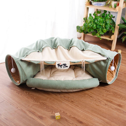 Cat tunnel bed