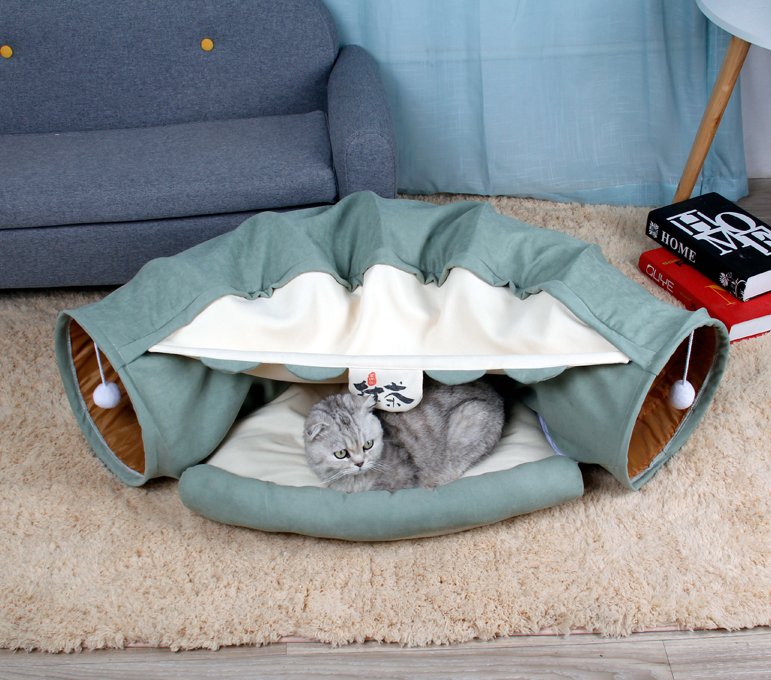 Cat tunnel bed