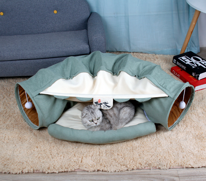 Cat tunnel bed