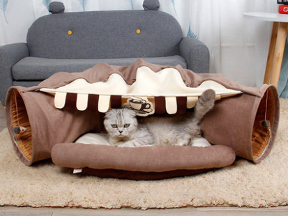 Cat tunnel bed